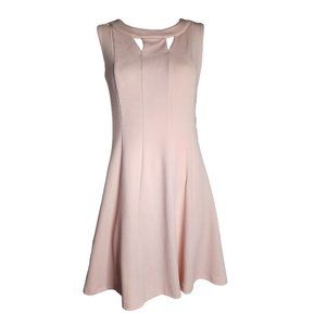 ENFOCUS STUDIO Solid All Pink Textured Sleeveless Pullover Dress Womens Size 6